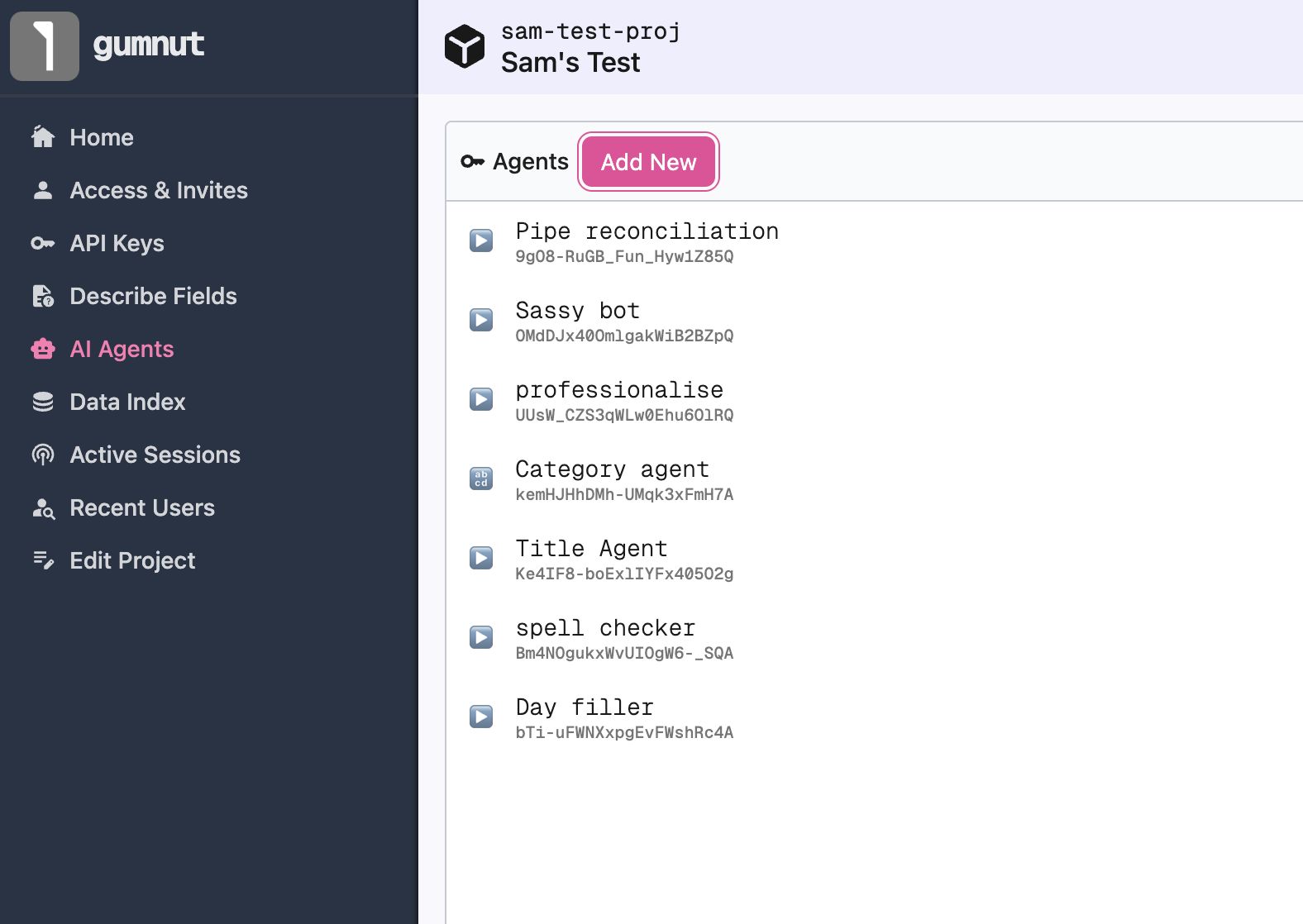 List agents